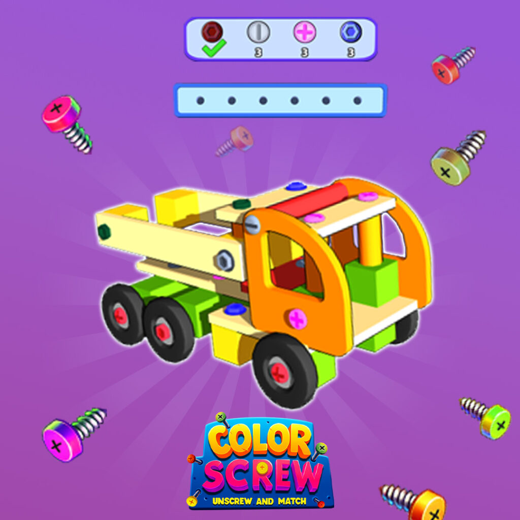 Color Screw Unscrew and Match