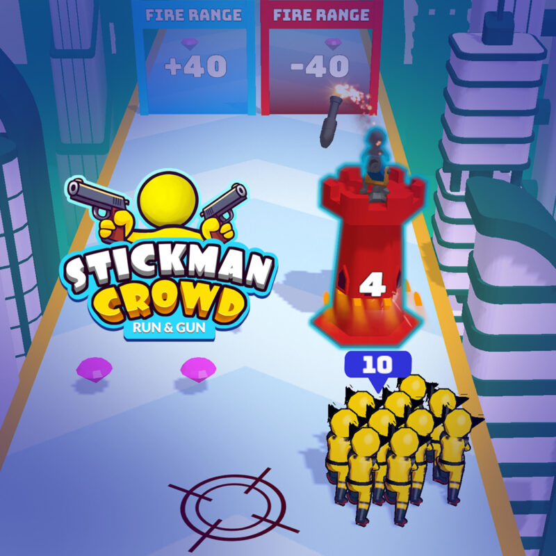 Stickman Crowd – Run and Gun